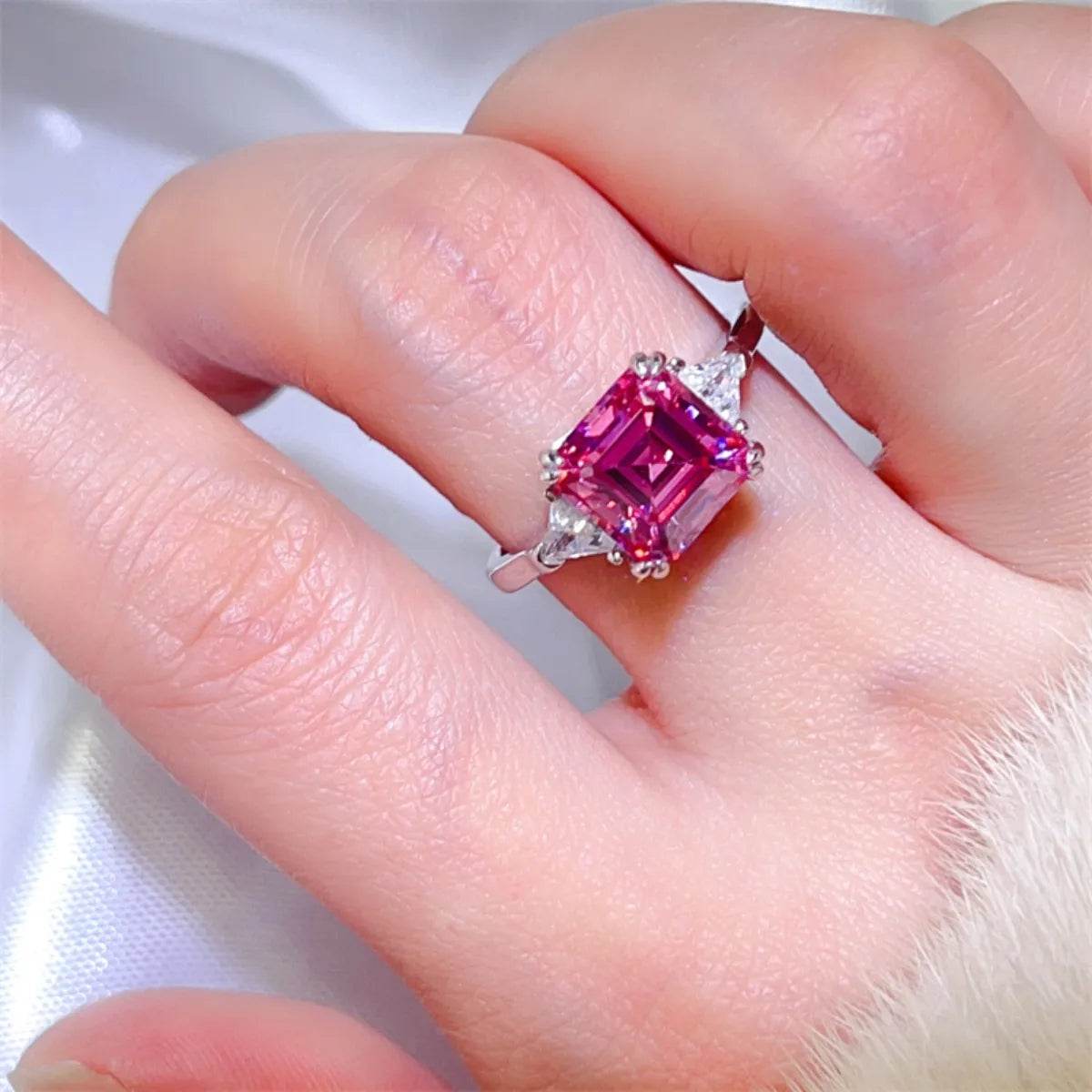 3 Carat Moissanite 925 Sterling Silver Ring - ELY VESSA LLC