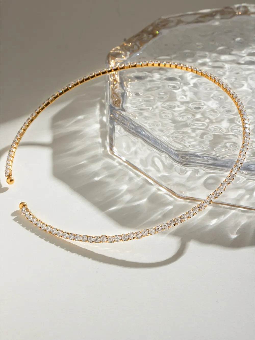 Stainless Steel Inlaid Zircon Necklace - ELY VESSA LLC
