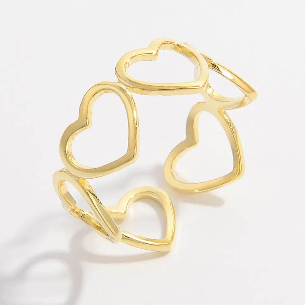 925 Sterling Silver Heart Ring - ELY VESSA LLC