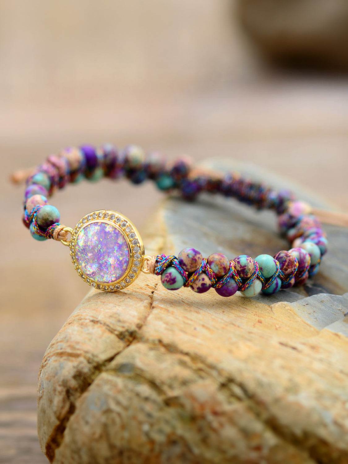 Imperial Jasper Beaded Bracelet - ELY VESSA LLC