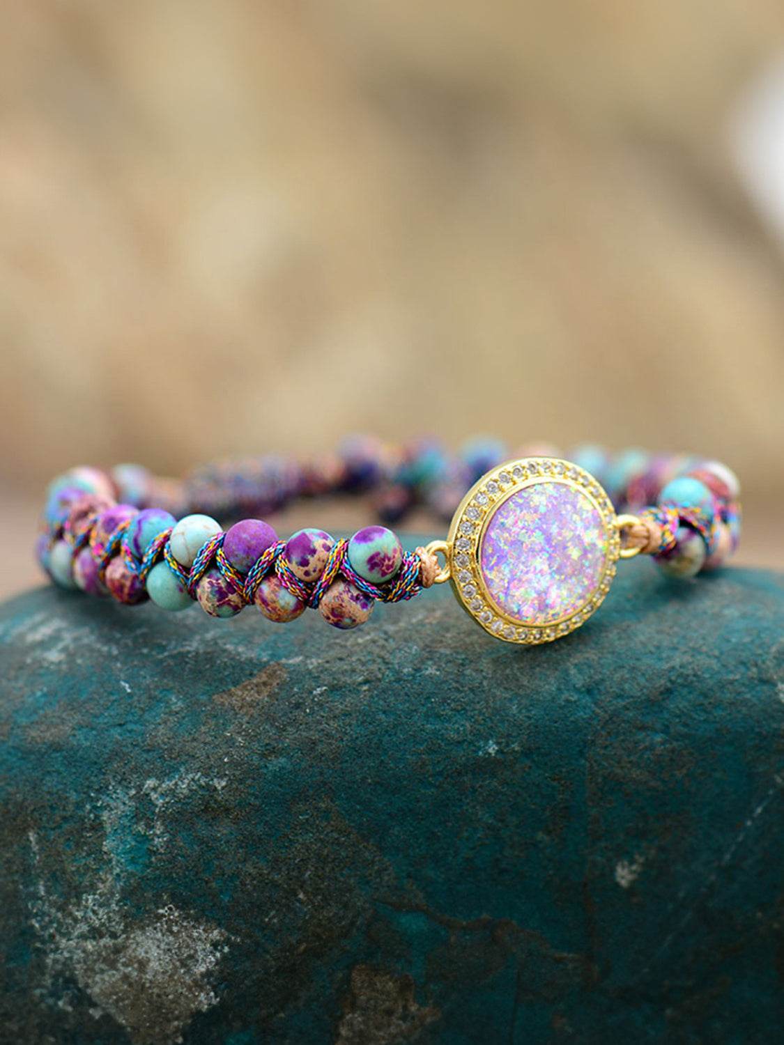 Imperial Jasper Beaded Bracelet - ELY VESSA LLC