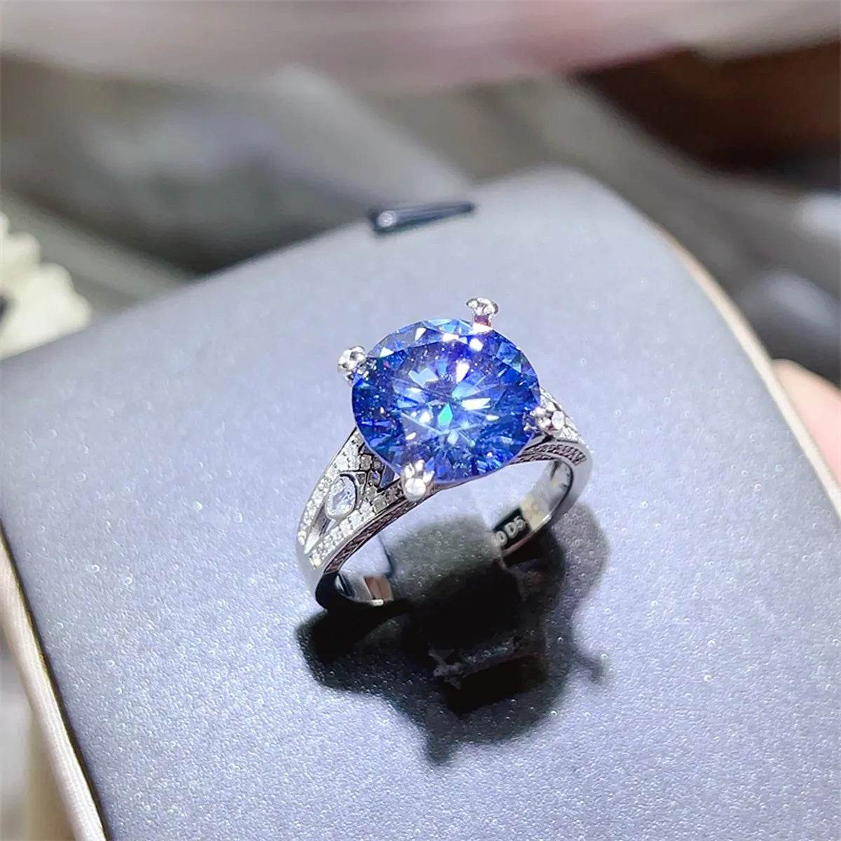 5 Carat Moissanite 925 Sterling Silver Ring - ELY VESSA LLC