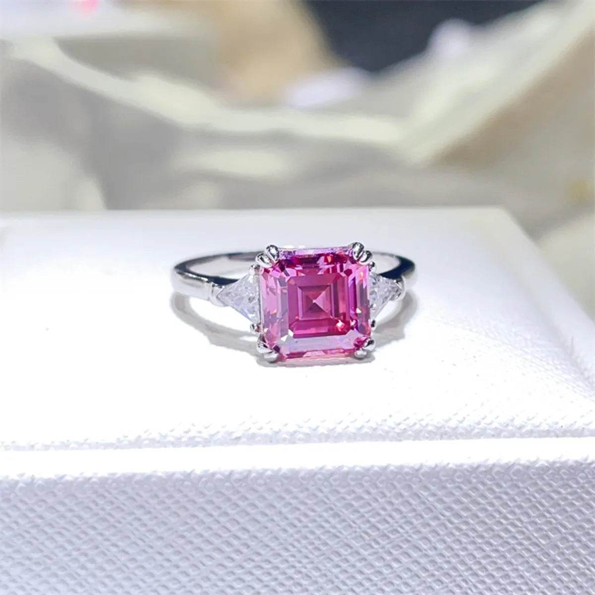 3 Carat Moissanite 925 Sterling Silver Ring - ELY VESSA LLC