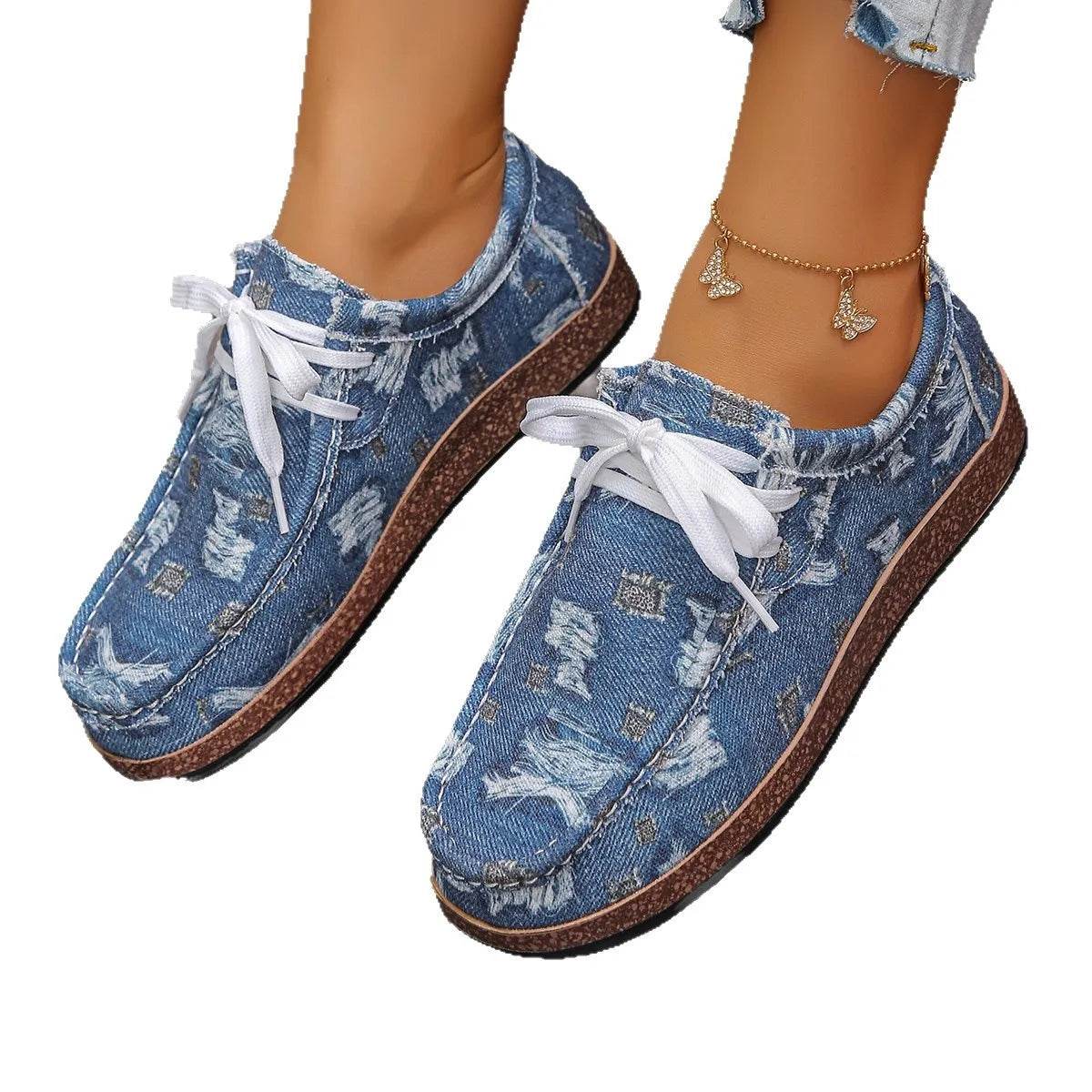 Lace Up Platform Sneakers - ELY VESSA LLC