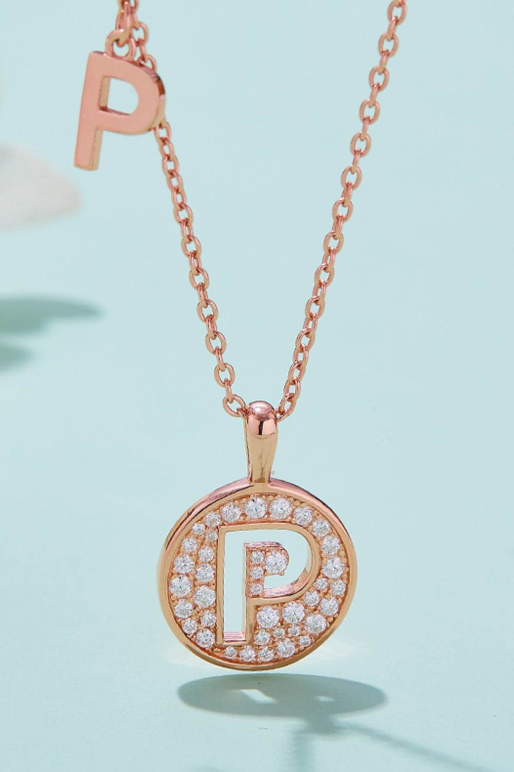 Adored Moissanite K to T Pendant Necklace - ELY VESSA LLC