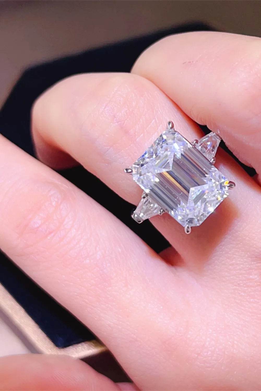 5 Carat Moissanite 925 Sterling Silver Ring - ELY VESSA LLC
