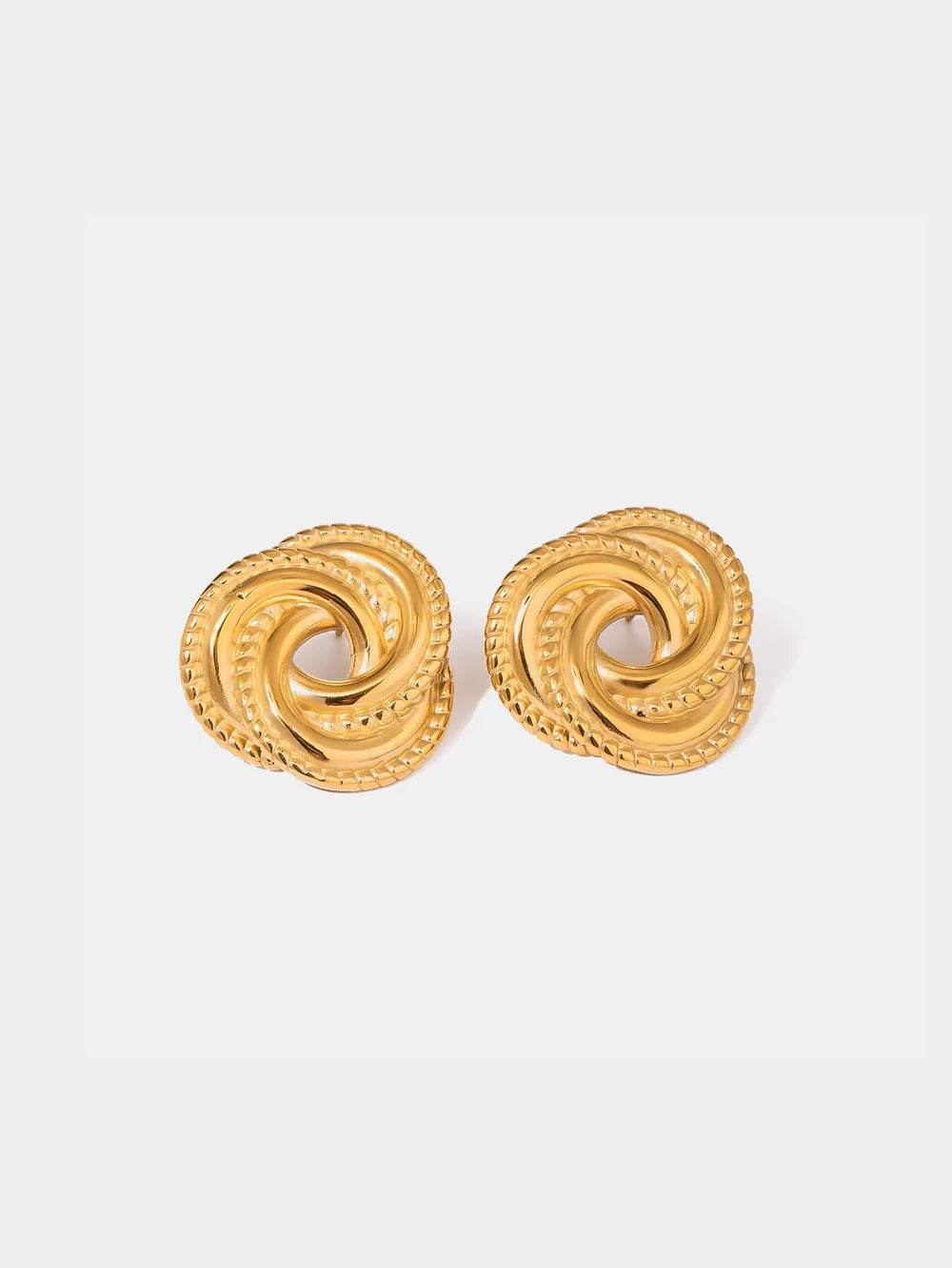 Stainless Steel Volution Stud Earrings - ELY VESSA LLC