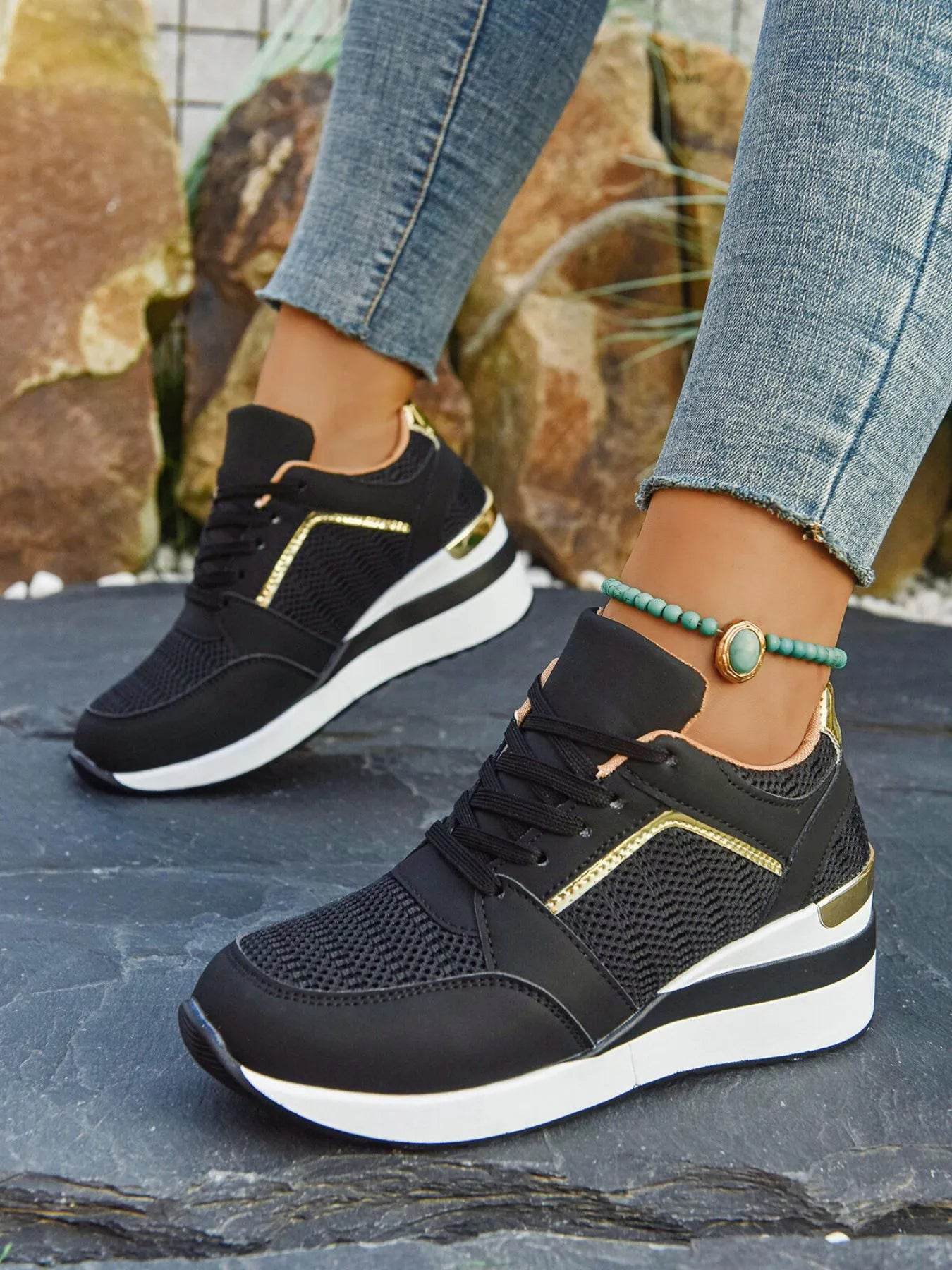Comfort Breathable Mesh Sneakers - ELY VESSA LLC