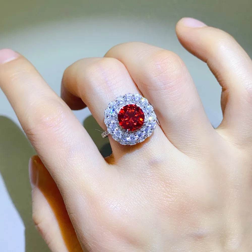 2 Carat Moissanite 925 Sterling Silver Ring - ELY VESSA LLC
