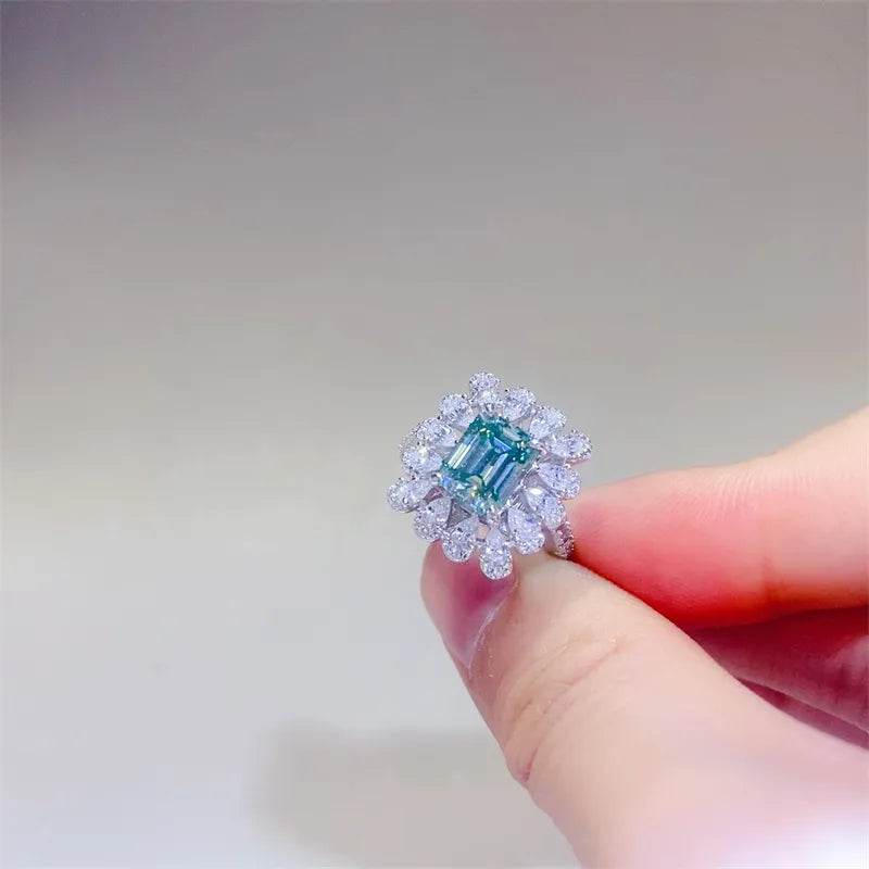 1 Carat Moissanite 925 Sterling Silver Ring - ELY VESSA LLC