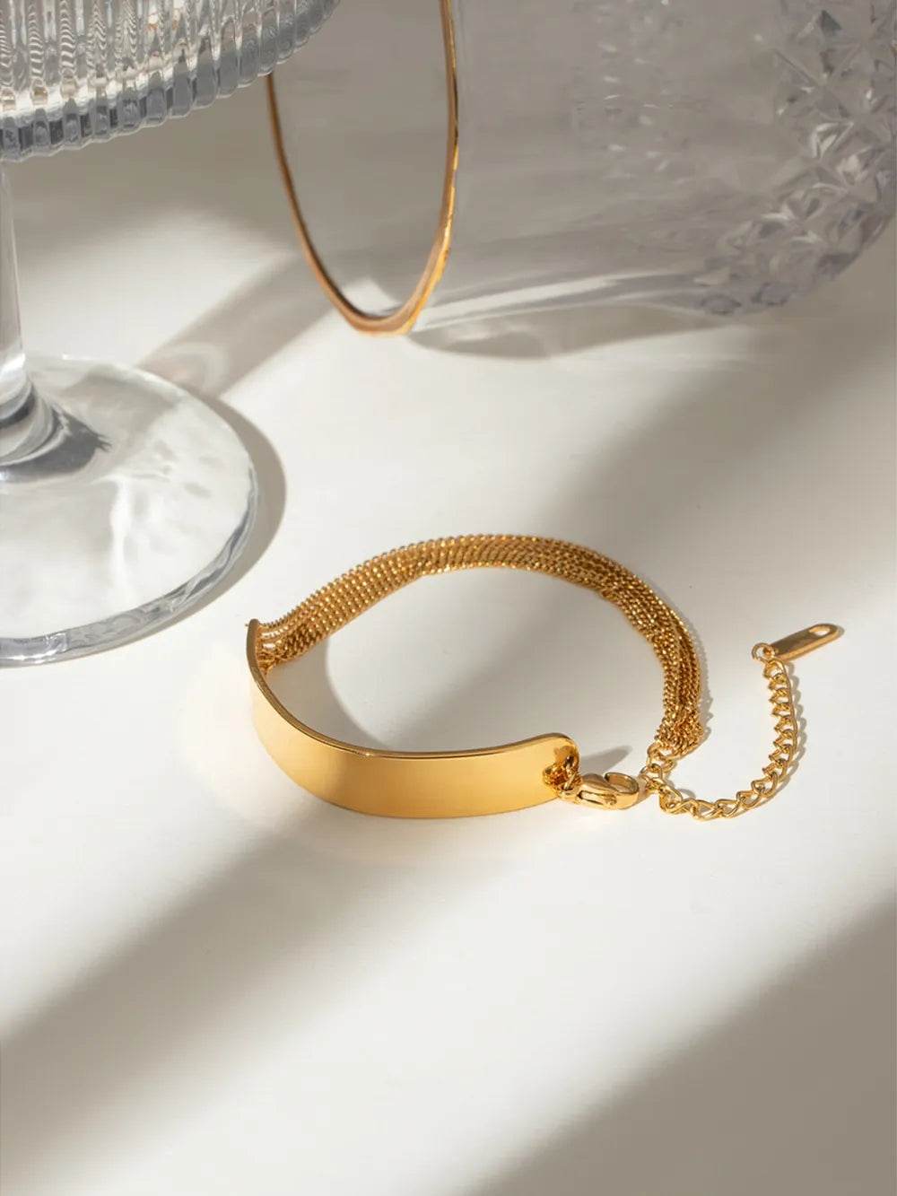 18K Gold-Plated Stainless Steel Bracelet - ELY VESSA LLC