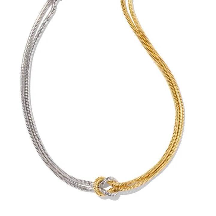 Titanium Steel Knotted Necklace - ELY VESSA LLC