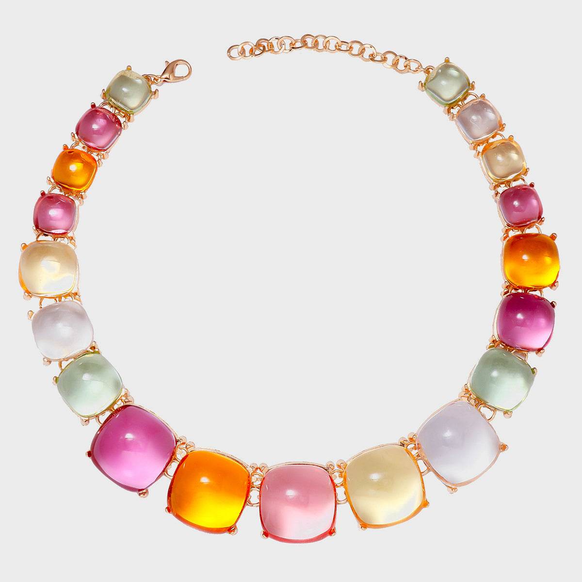 Alloy & Rhinestone Necklace - ELY VESSA LLC
