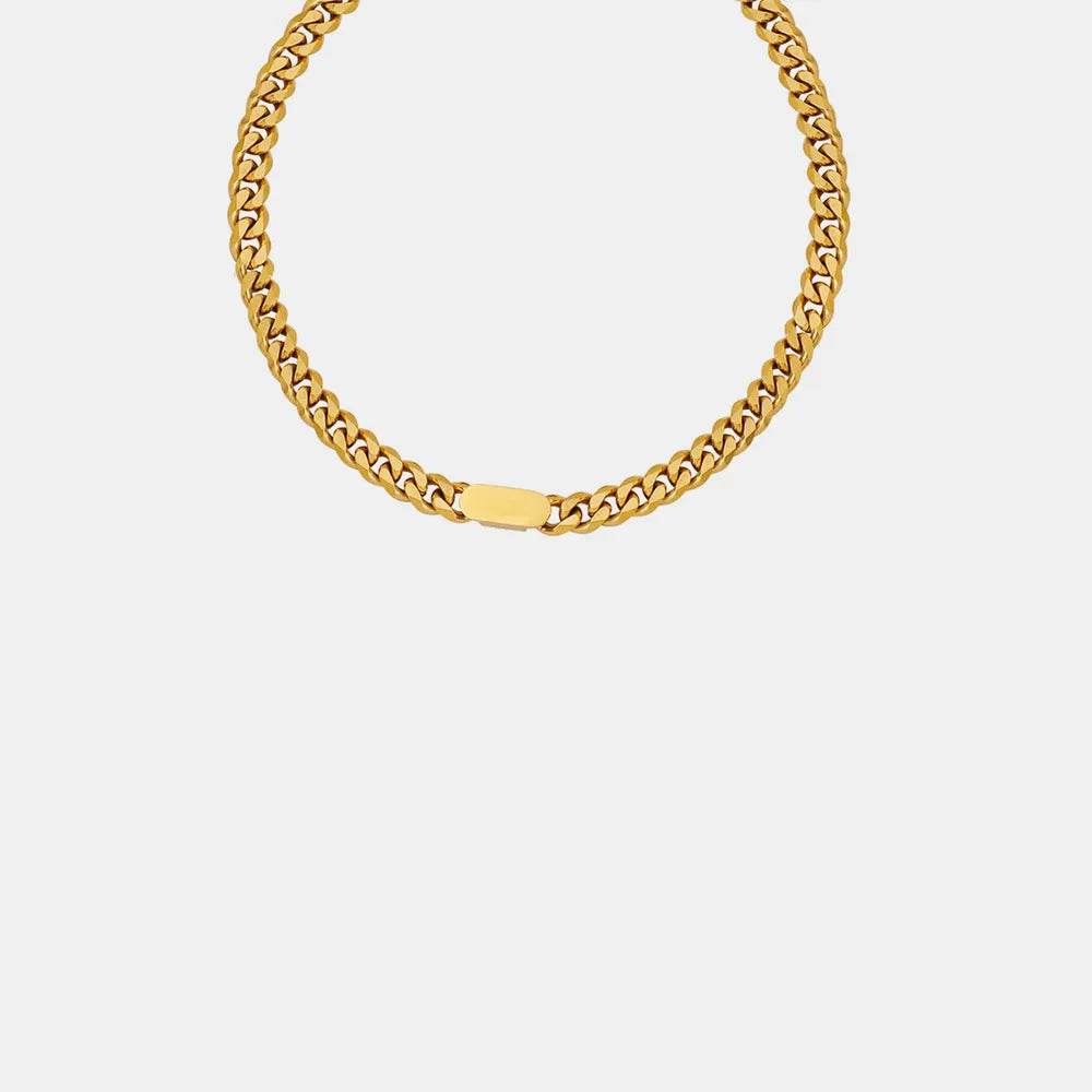 18K Gold-Plated Chain Necklace - ELY VESSA LLC