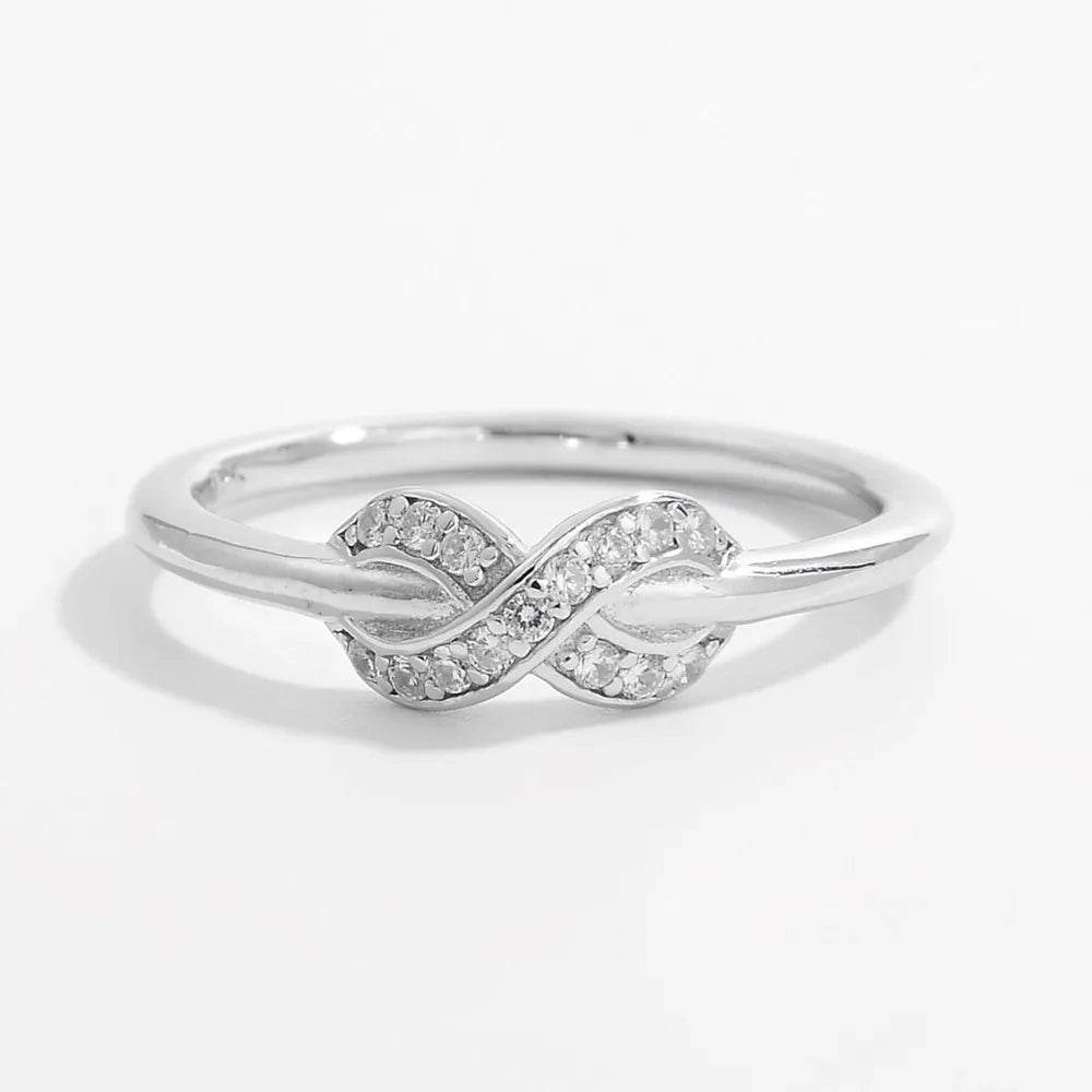 925 Sterling Silver Zircon Geometric Ring - ELY VESSA LLC