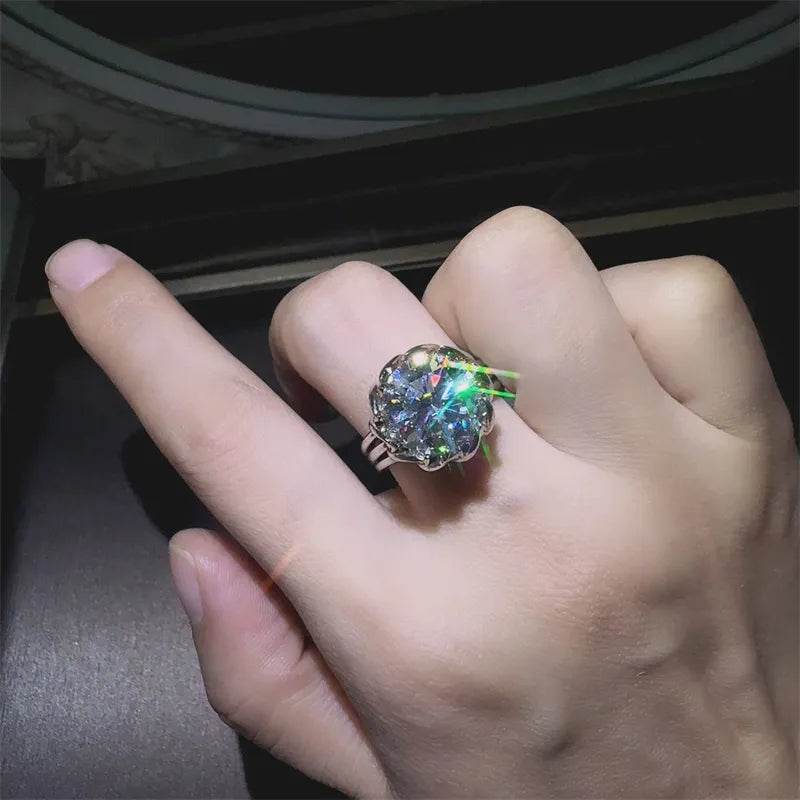 3 Carat 925 Sterling Silver Moissanite Ring - ELY VESSA LLC