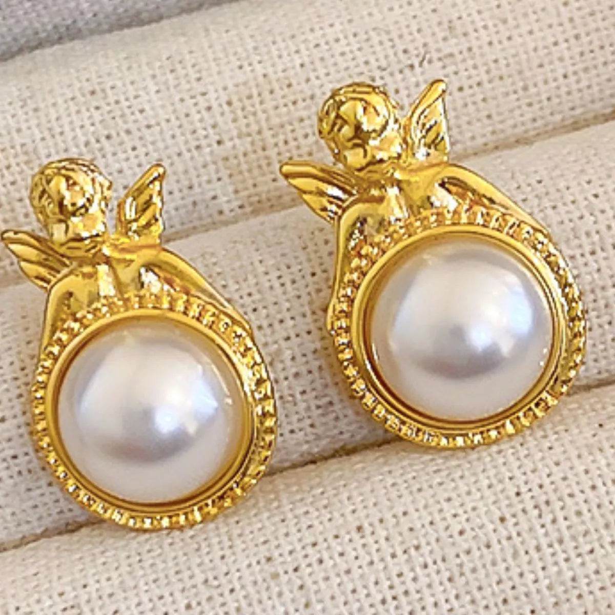 18K Gold-Plated Alloy Geometric Earrings - ELY VESSA LLC