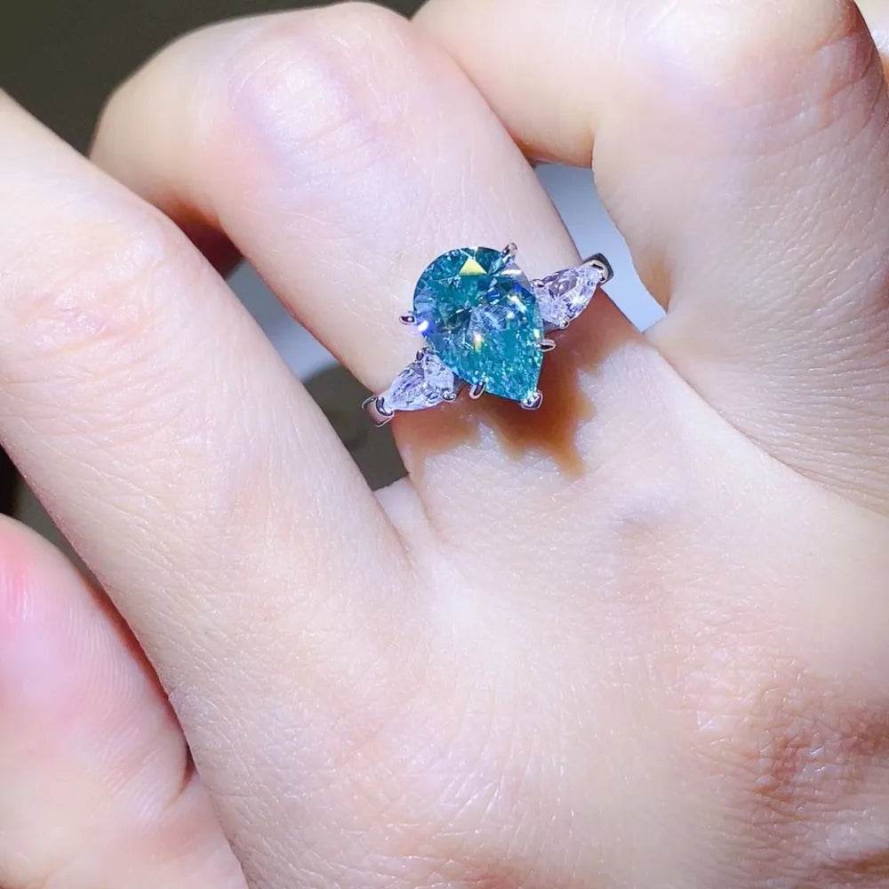 2 Carat 925 Sterling Silver Moissanite Ring - ELY VESSA LLC