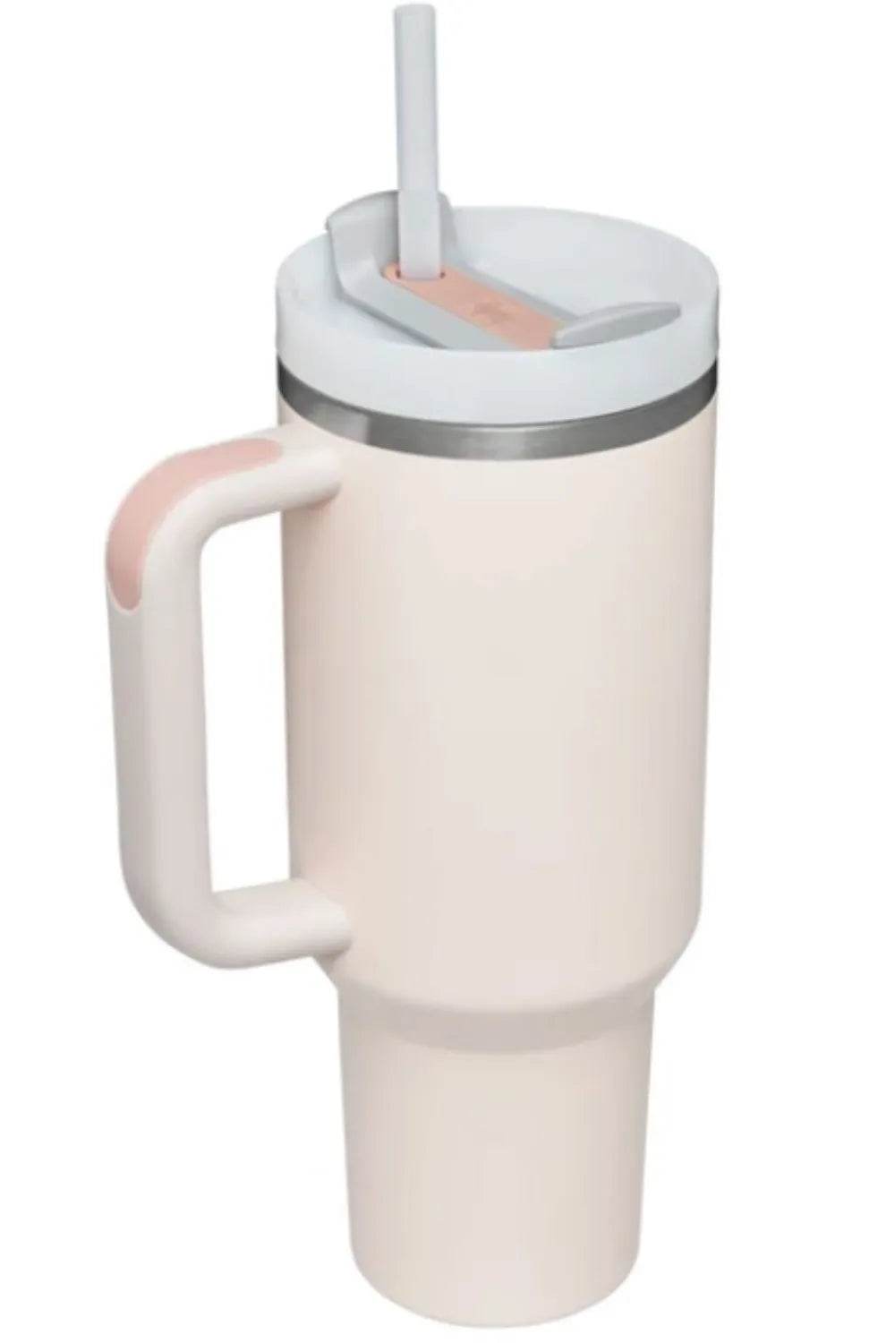 Stainless Steel Tumbler with Upgraded Handle and Straw - ELY VESSA LLC