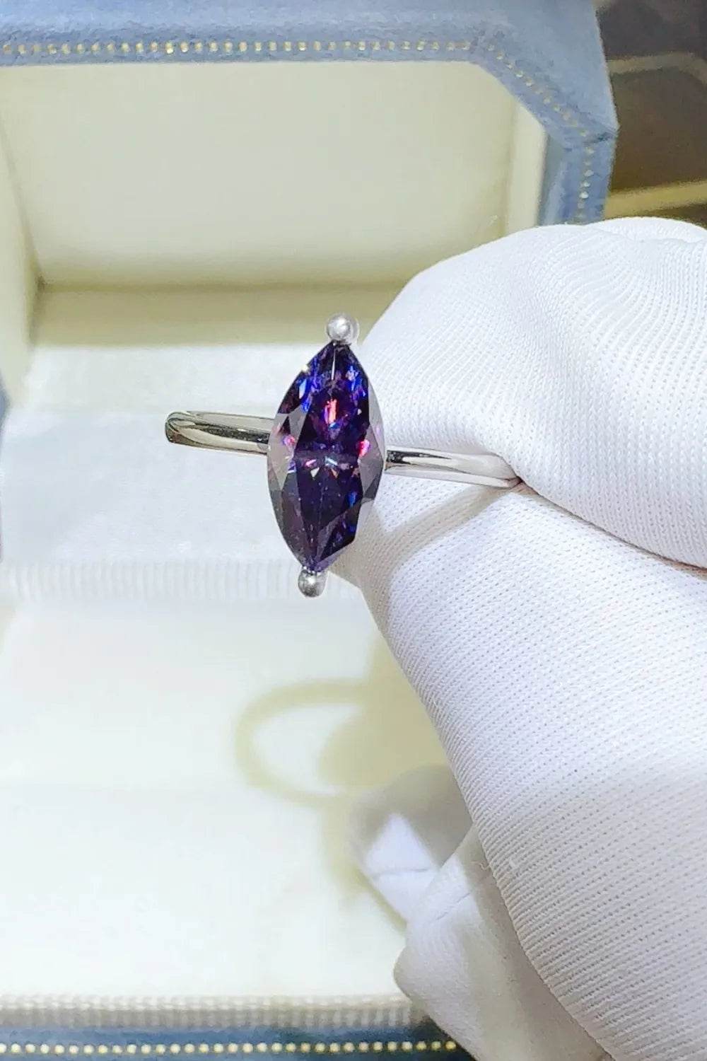 2 Carat Moissanite 925 Sterling Silver Ring - ELY VESSA LLC