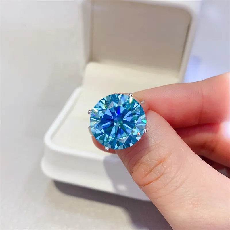5 Carat Moissanite 925 Sterling Silver Ring - ELY VESSA LLC