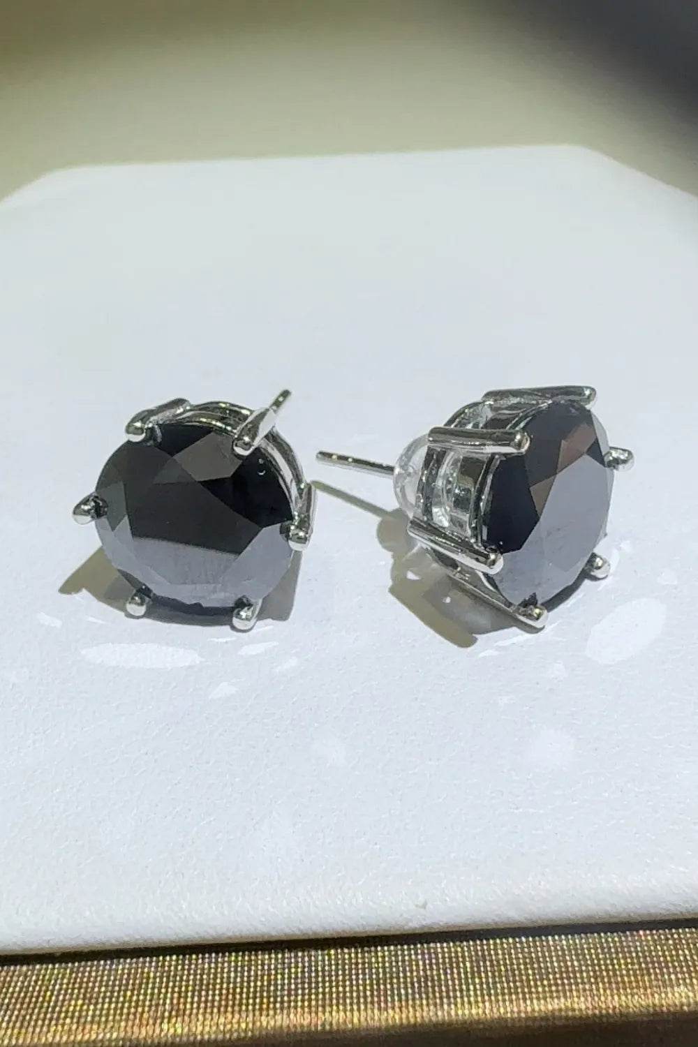4 Carat Moissanite 925 Sterling Silver Stud Earrings - ELY VESSA LLC