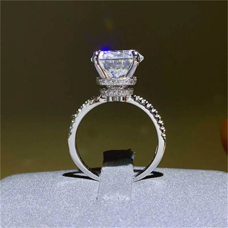 5 Carat Moissanite 925 Sterling Silver Ring - ELY VESSA LLC