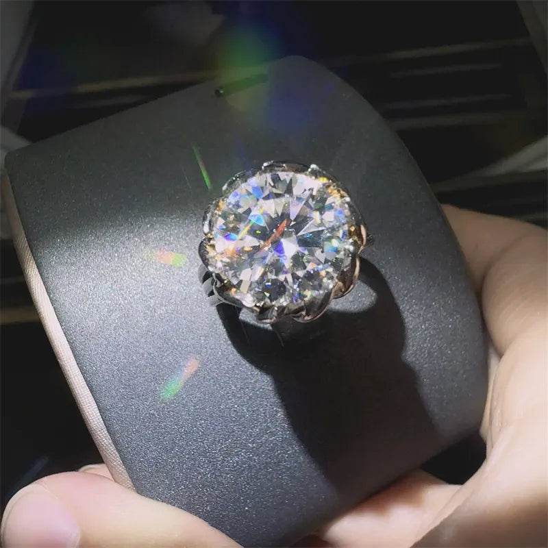 3 Carat 925 Sterling Silver Moissanite Ring - ELY VESSA LLC