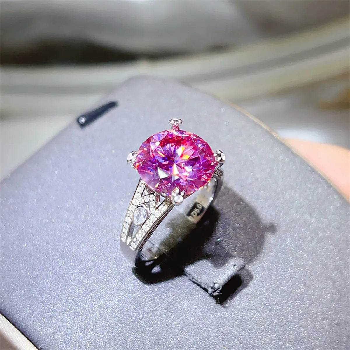 5 Carat Moissanite 925 Sterling Silver Ring - ELY VESSA LLC