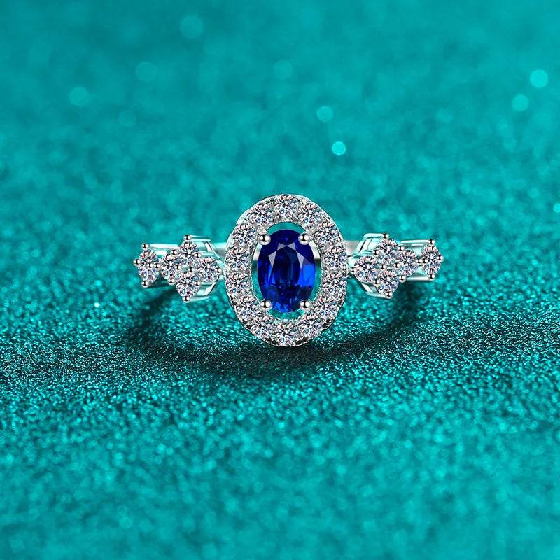 925 Sterling Silver Moissanite Ring - ELY VESSA LLC