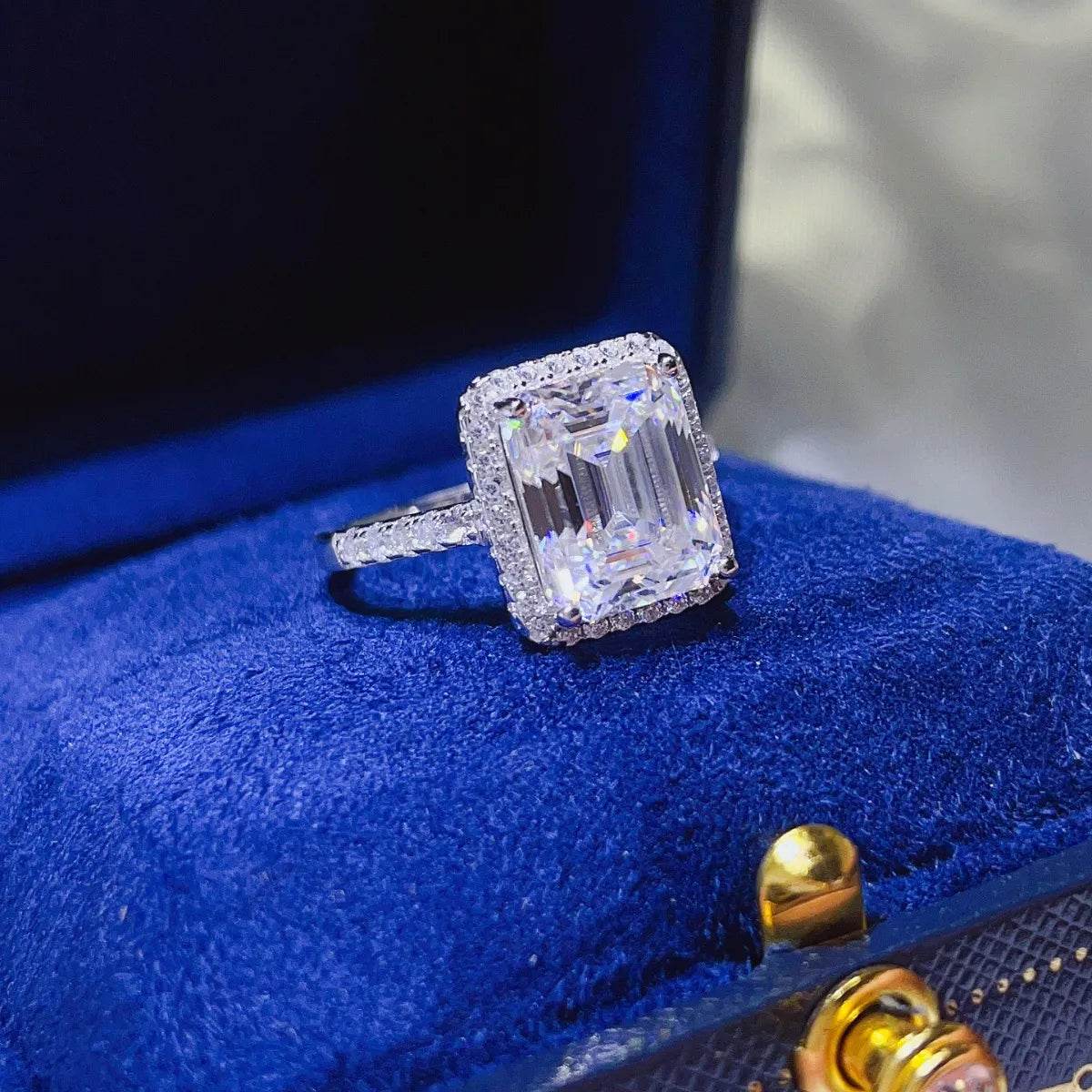 5 Carat Moissanite 925 Sterling Silver Ring - ELY VESSA LLC