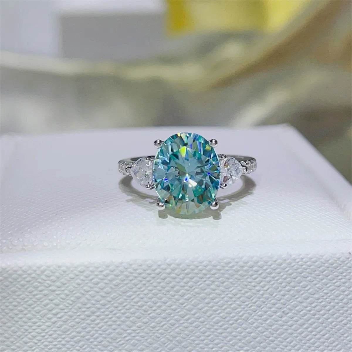 5 Carat Moissanite 925 Sterling Silver Ring - ELY VESSA LLC