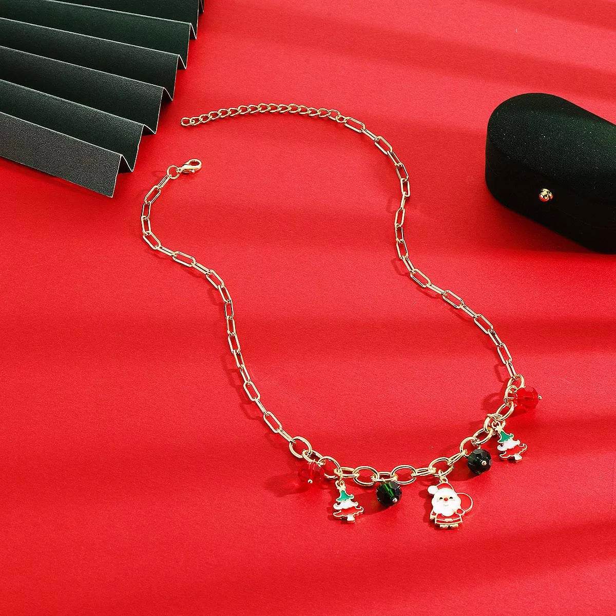 18K Gold-Plated Alloy Christmas Necklace - ELY VESSA LLC