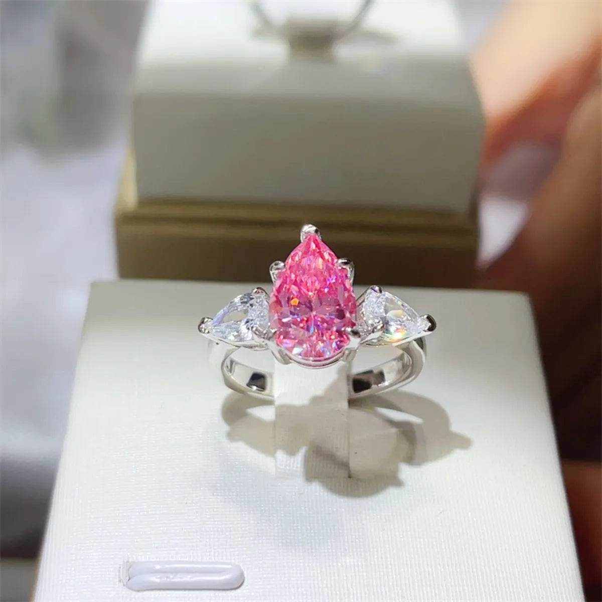 2 Carat 925 Sterling Silver Moissanite Ring - ELY VESSA LLC