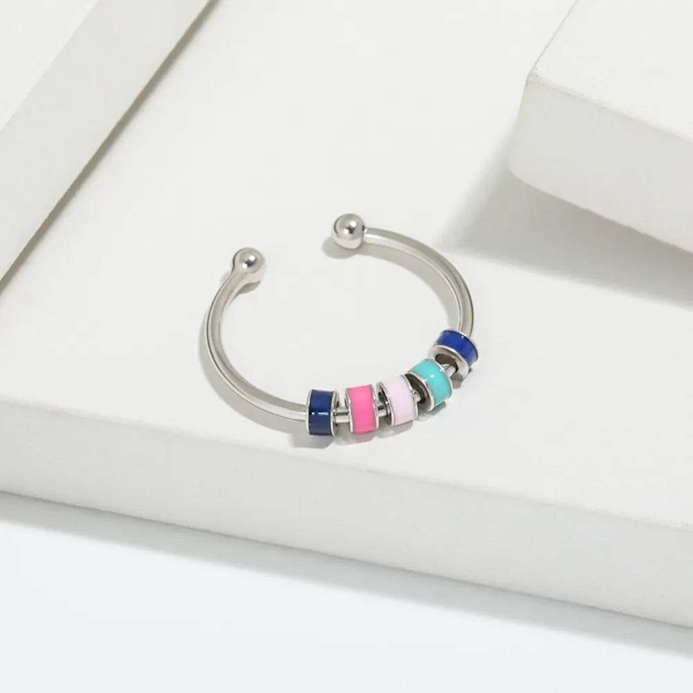 925 Sterling Silver Oil Drip Ring - ELY VESSA LLC