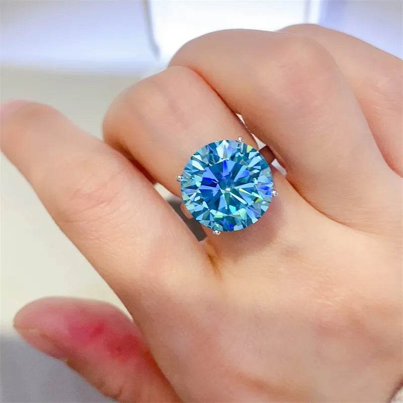 5 Carat Moissanite 925 Sterling Silver Ring - ELY VESSA LLC