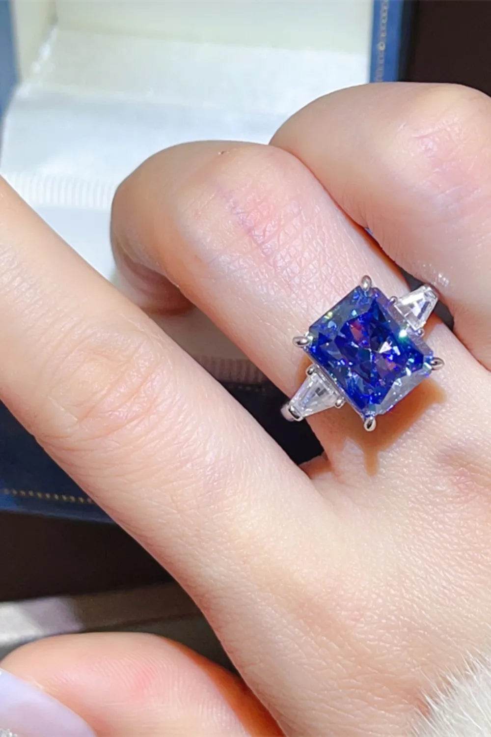 5 Carat Moissanite 925 Sterling Silver Ring - ELY VESSA LLC