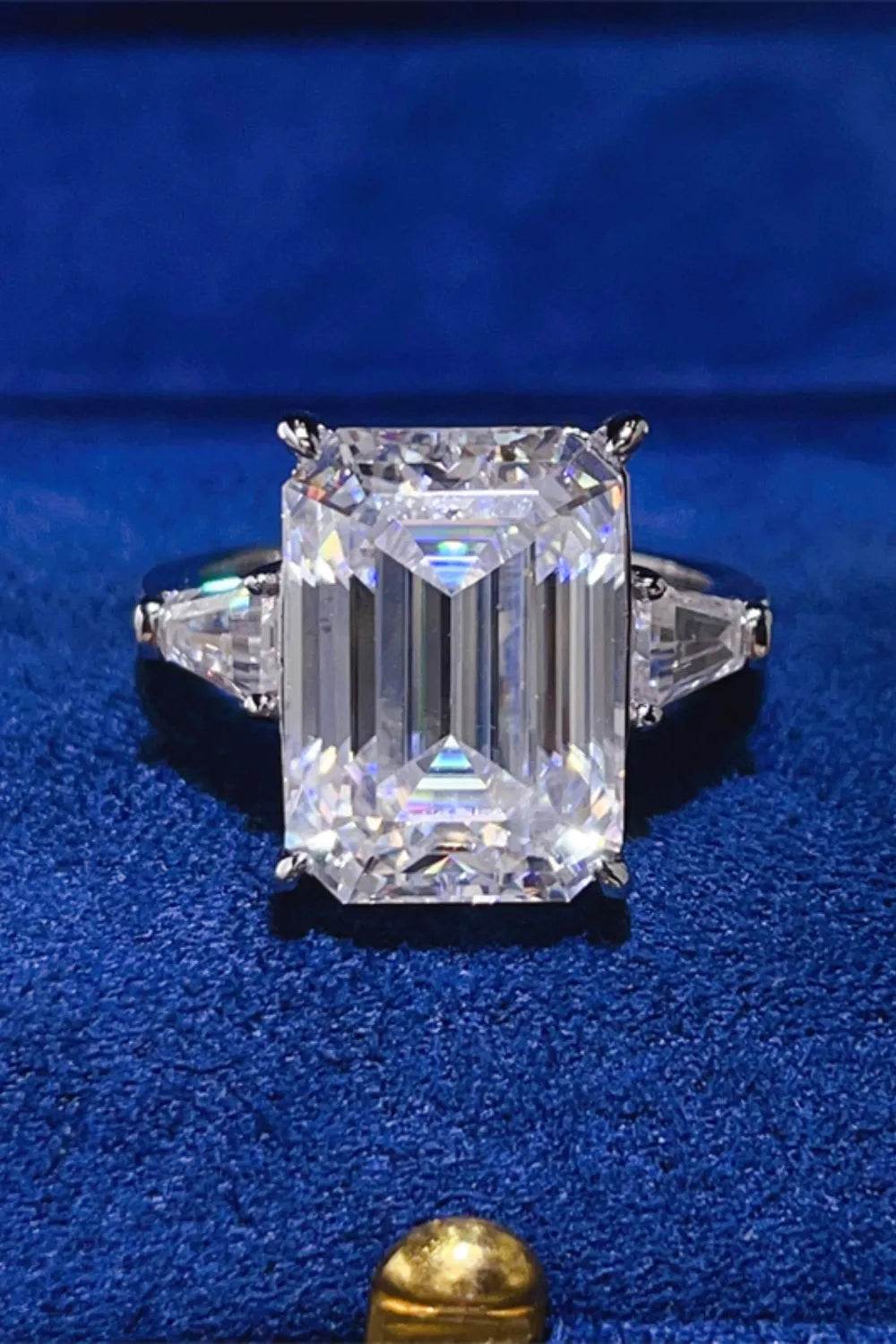 10 Carat Moissanite 925 Sterling Silver Ring - ELY VESSA LLC