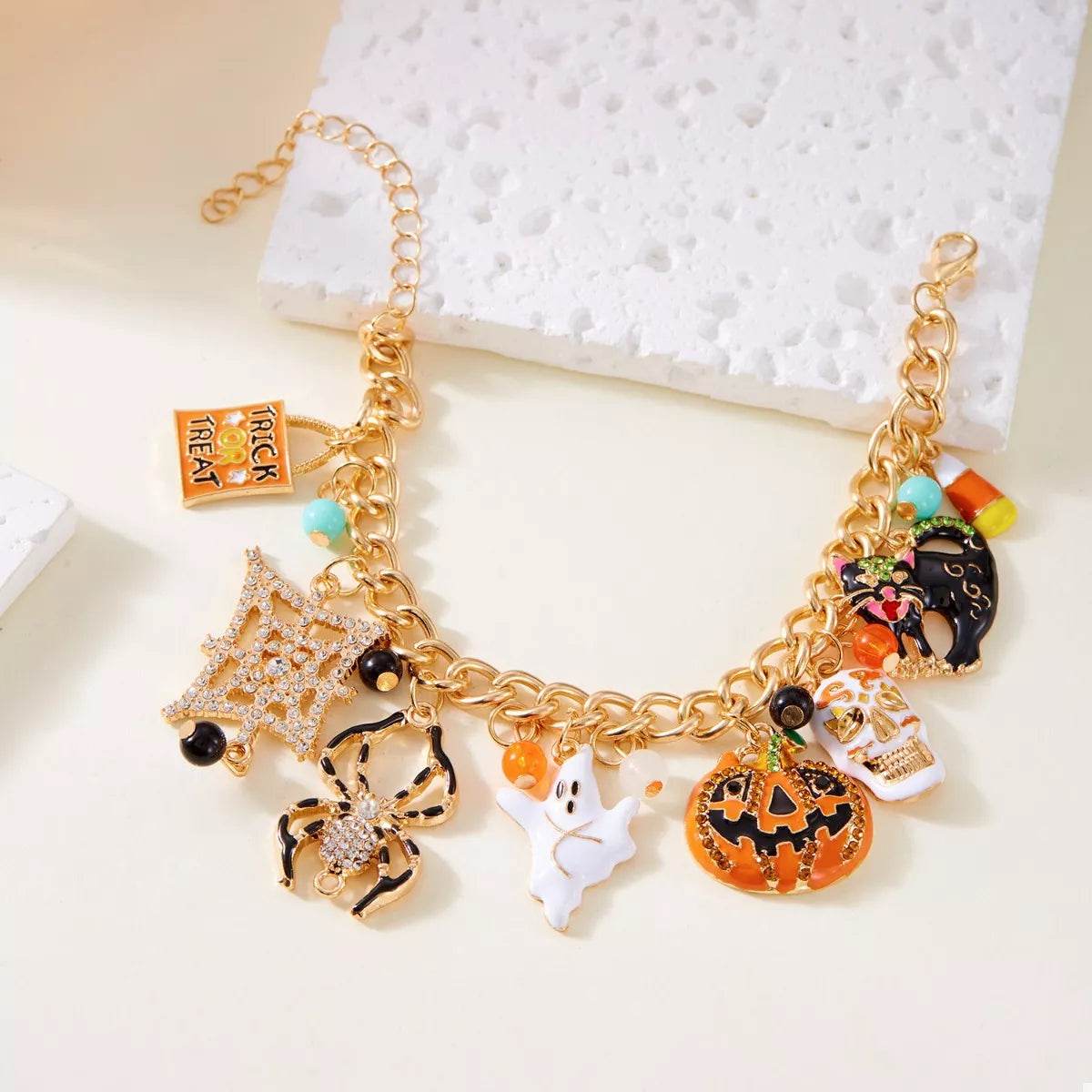 18K Gold-Plated Halloween Theme Bracelet - ELY VESSA LLC