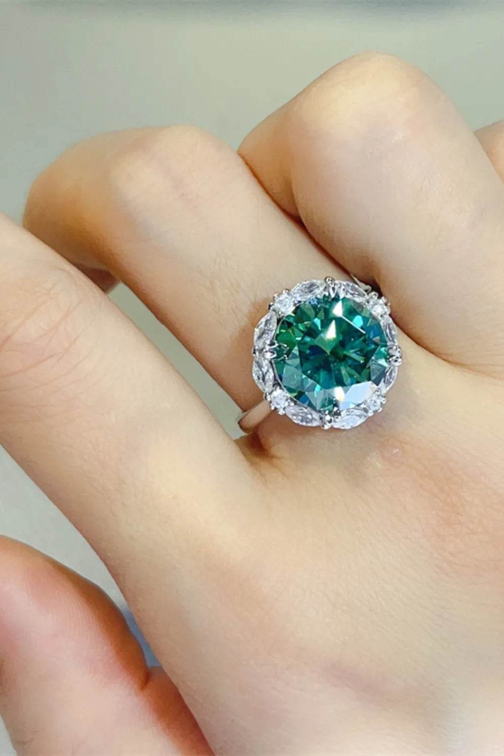 5 Carat Moissanite 925 Sterling Silver Ring - ELY VESSA LLC