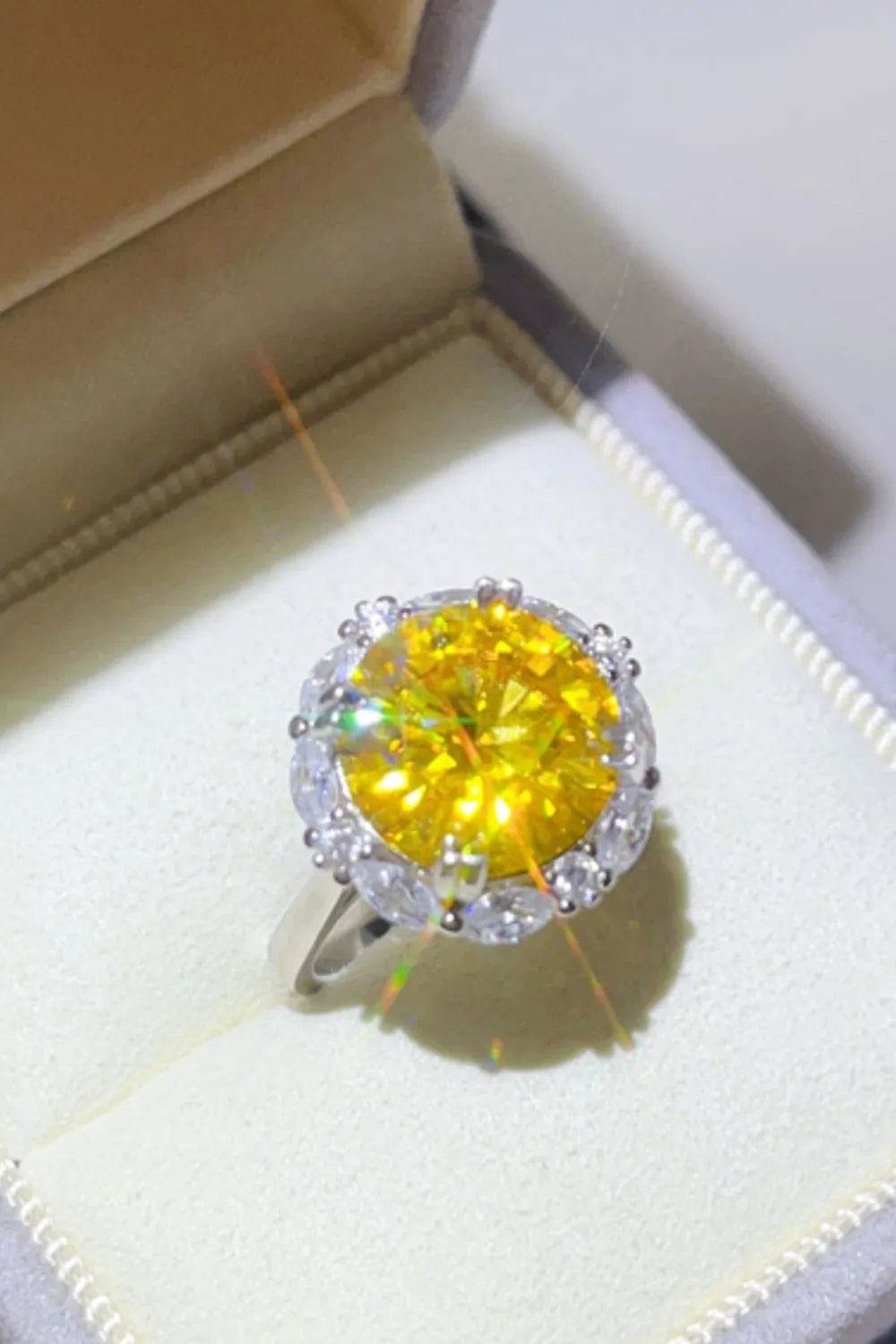 5 Carat Moissanite 925 Sterling Silver Ring - ELY VESSA LLC