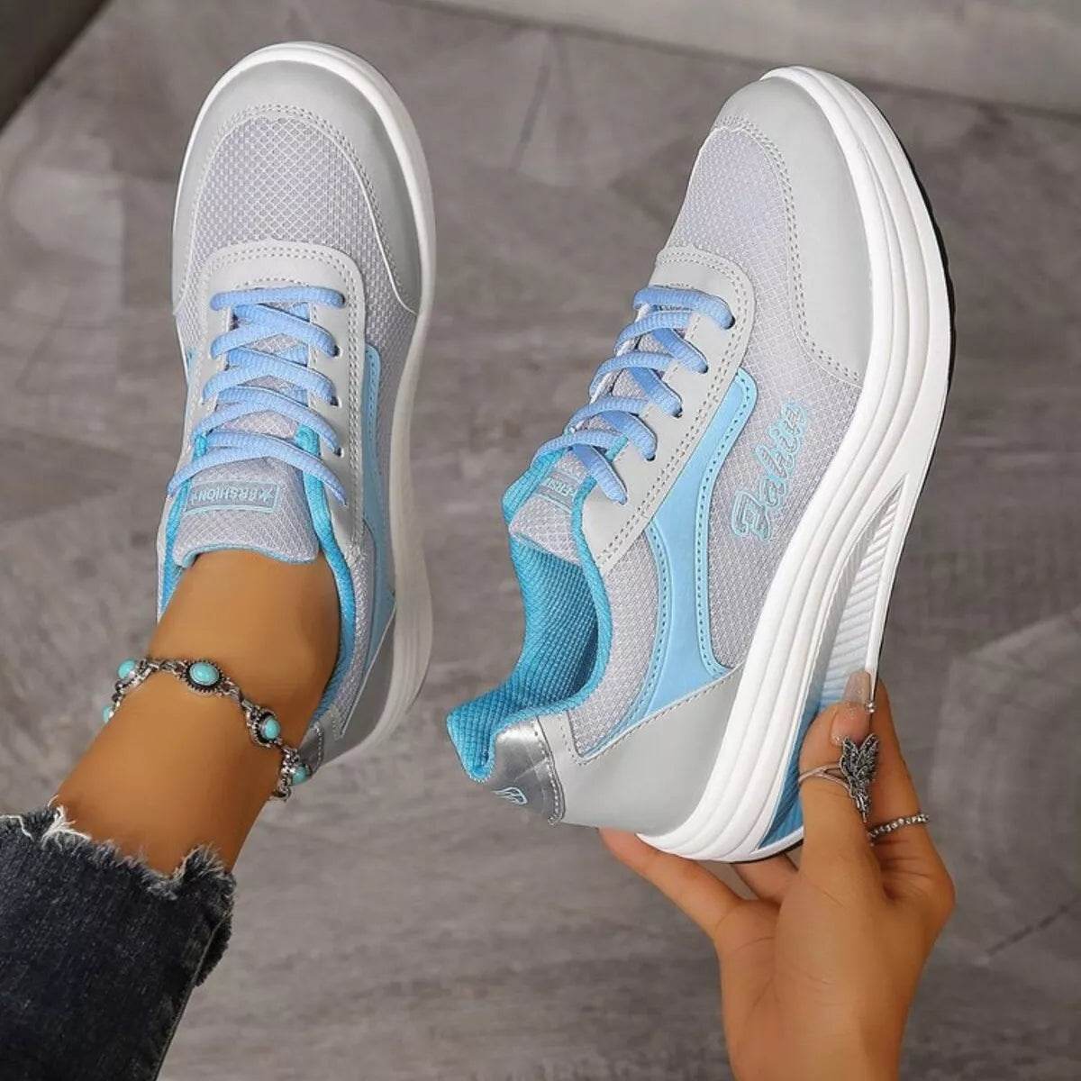 Round Toe Platform Athletic - ELY VESSA LLC