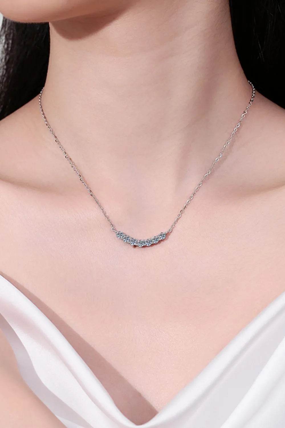 1.4 Carat Moissanite 925 Sterling Silver Necklace - ELY VESSA LLC