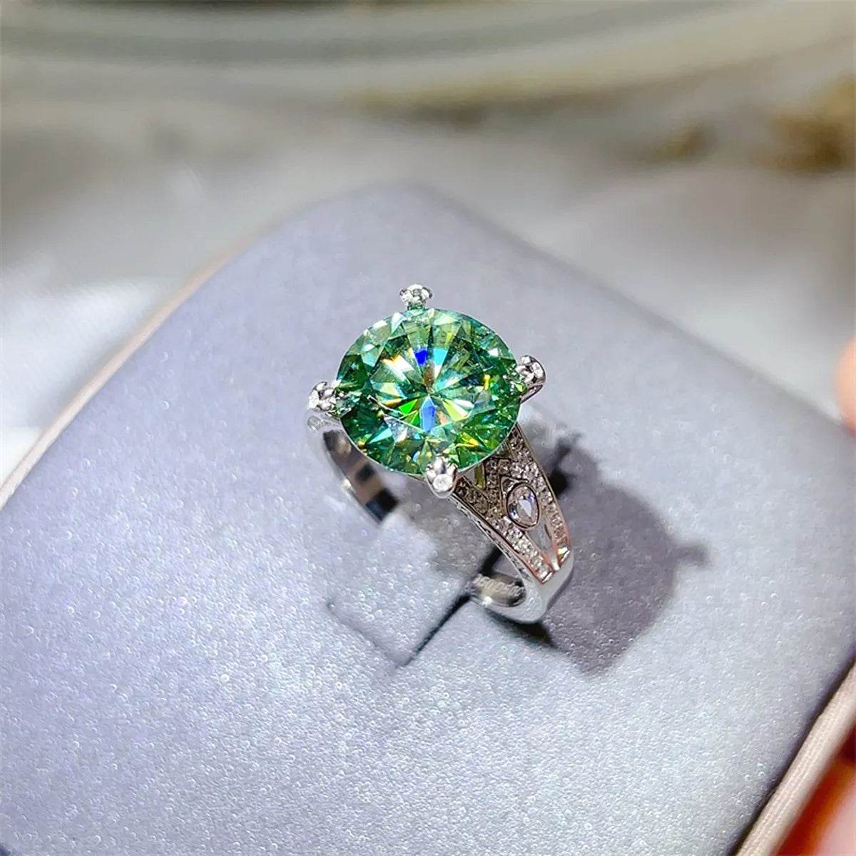 5 Carat Moissanite 925 Sterling Silver Ring - ELY VESSA LLC