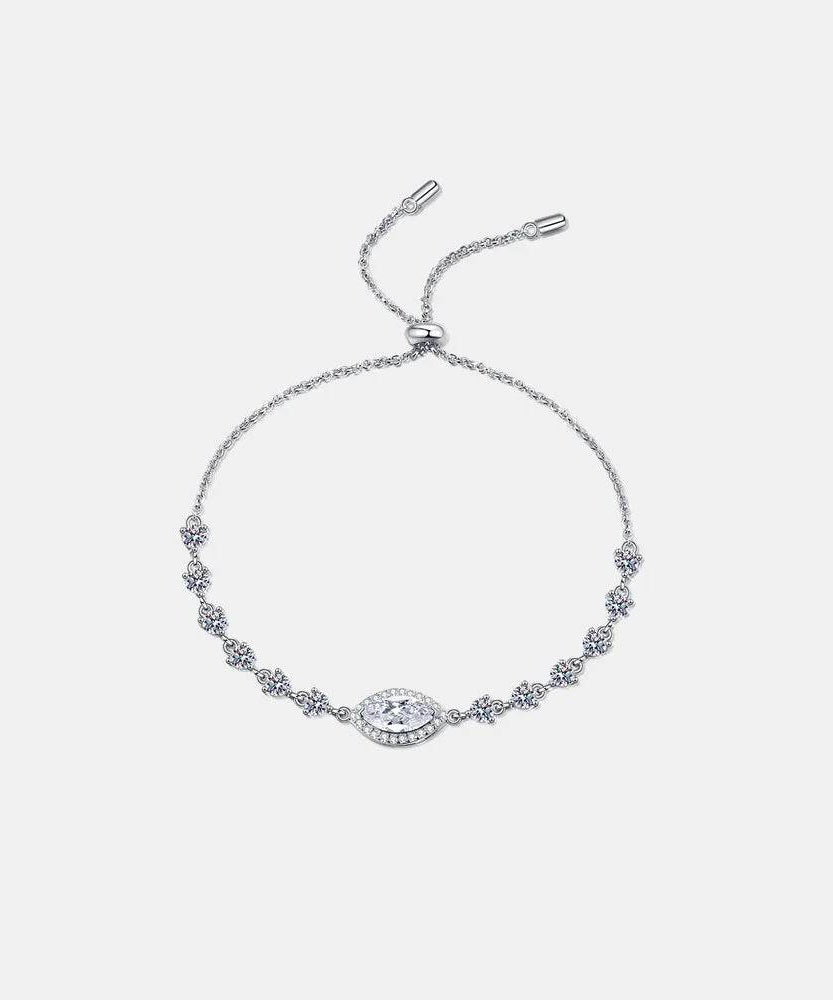 1 Carat Moissanite 925 Sterling Silver Bracelet - ELY VESSA LLC