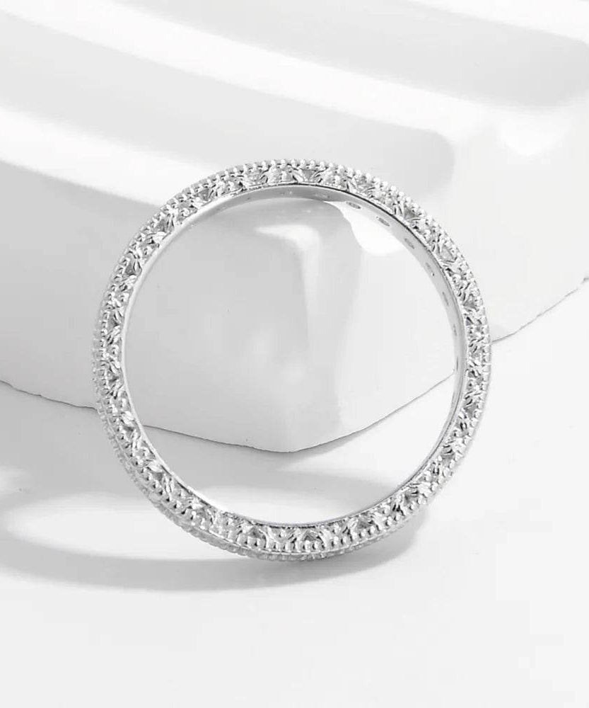 925 Sterling Silver Zircon Ring - ELY VESSA LLC