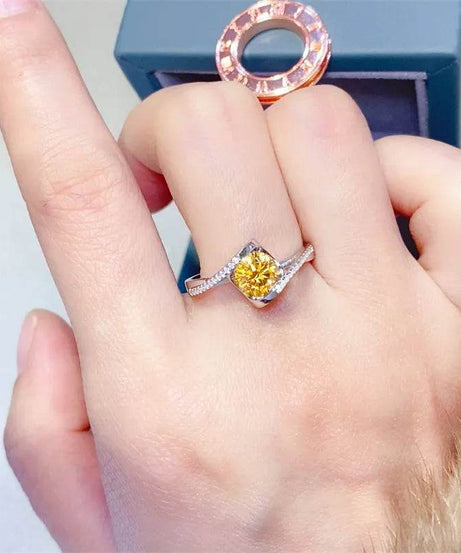 1 Carat Moissanite 925 Sterling Silver Ring - ELY VESSA LLC