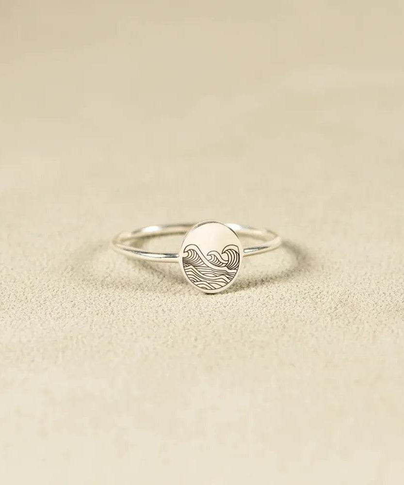 925 Sterling Silver Signet Ring - ELY VESSA LLC