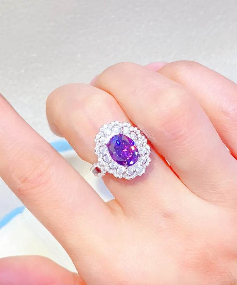 2 Carat Moissanite 925 Sterling Silver Ring - ELY VESSA LLC