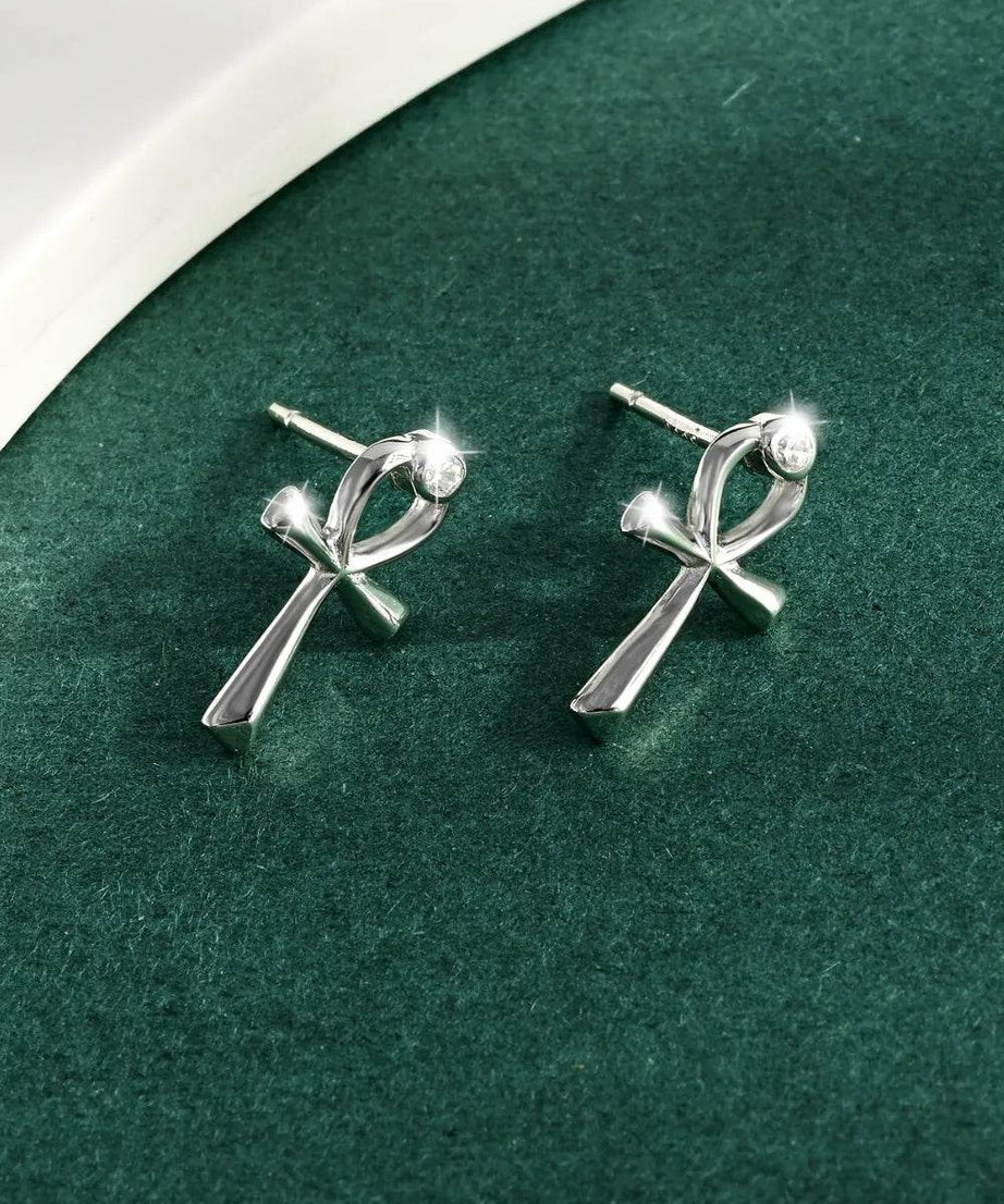 925 Sterling Silver Inland Zircon Earrings - ELY VESSA LLC